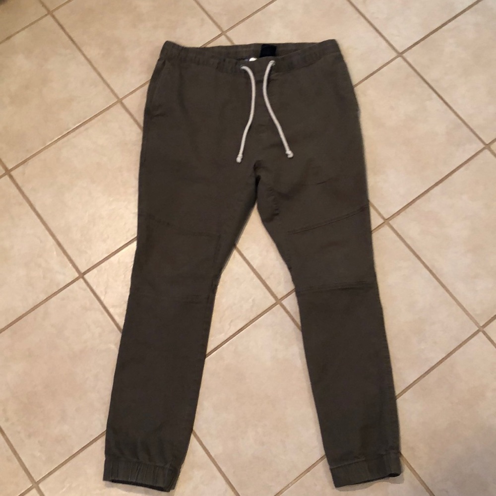 Olive green joggers